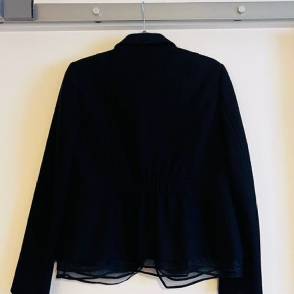 LOFT | Navy Blue Wool Blend Military Jacket size 8 - Picture 3 of 10